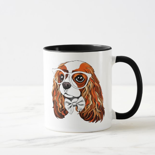 Cavalier King Charles Spaniel Portrait Mug (Right)