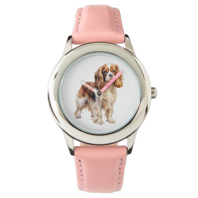 Cavalier King Charles Spaniel print Dog art print  Watch (Front)