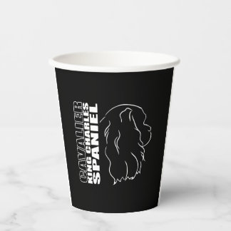 Cavalier King Charles Spaniel Profile dog mum   Paper Cups