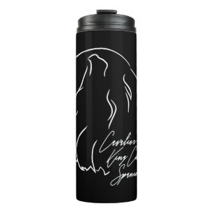 Cavalier King Charles Spaniel Profile dog mum Thermal Tumbler