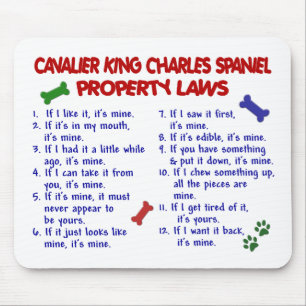 CAVALIER KING CHARLES SPANIEL Property Laws 2 Mouse Mat