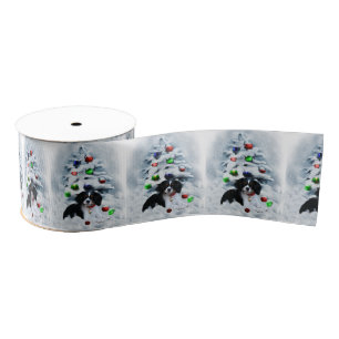 Cavalier King Charles Spaniel Puppy Christmas Grosgrain Ribbon