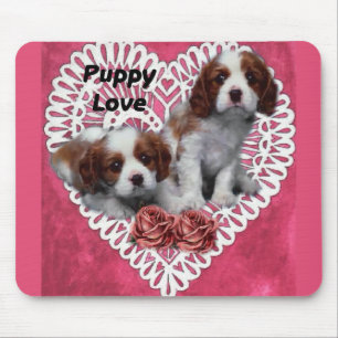 Cavalier King Charles Spaniel Puppy Love Mouse Mat