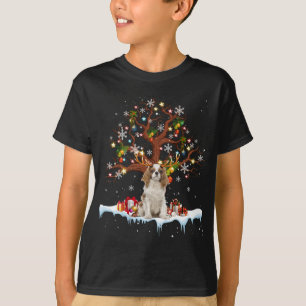 Cavalier King Charles Spaniel Reindeer Christmas O T-Shirt