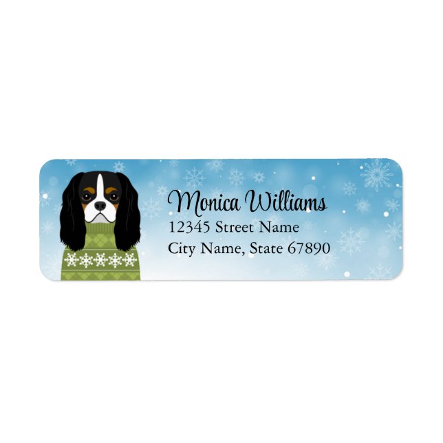 Cavalier King Charles Spaniel Return Address Label (Front)