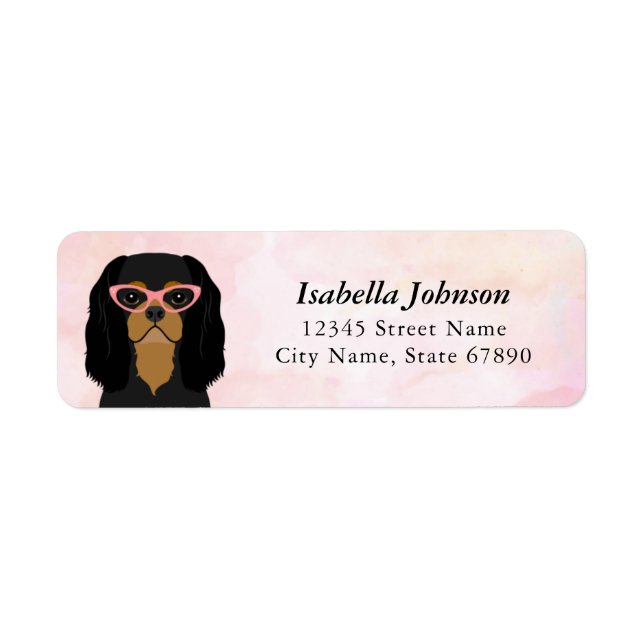 Cavalier King Charles Spaniel Return Address Label (Front)