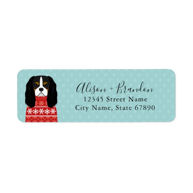 Cavalier King Charles Spaniel Return Address Label (Front)