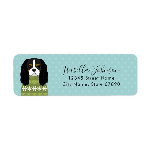 Cavalier King Charles Spaniel Return Address Label (Front)