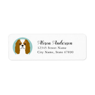 Cavalier King Charles Spaniel Return Address Label