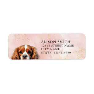 Cavalier King Charles Spaniel Return Address Label