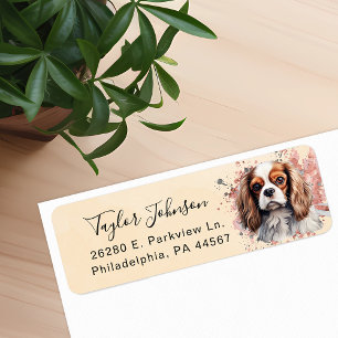 Cavalier King Charles Spaniel Return Address Label