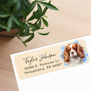 Cavalier King Charles Spaniel Return Address Label