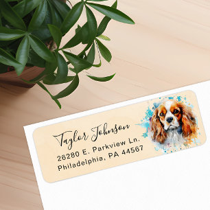Cavalier King Charles Spaniel Return Address Label