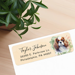 Cavalier King Charles Spaniel Return Address Label