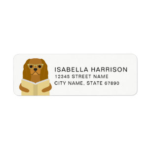 Cavalier King Charles Spaniel Return Address Label