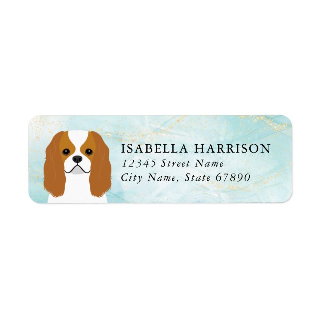 Cavalier King Charles Spaniel Return Address Label (Front)