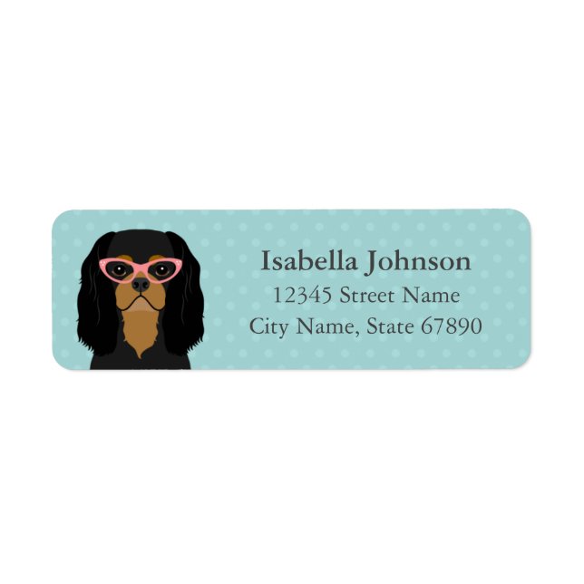 Cavalier King Charles Spaniel Return Address Label (Front)
