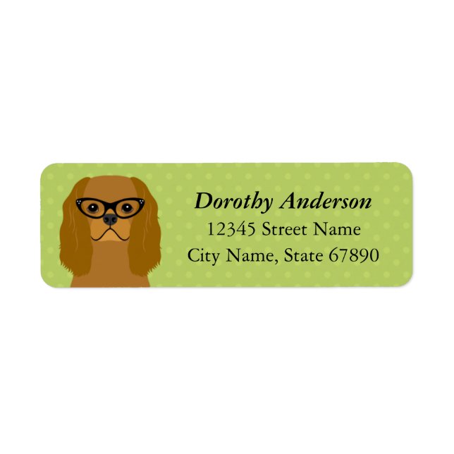 Cavalier King Charles Spaniel Return Address Label (Front)