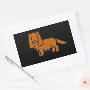 cavalier king charles spaniel ruby cartoon sticker