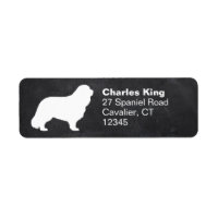 Cavalier King Charles Spaniel Silhouette Address