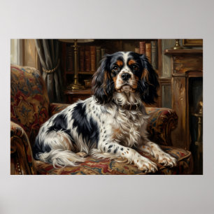Cavalier King Charles Spaniel Sitting Room Poster