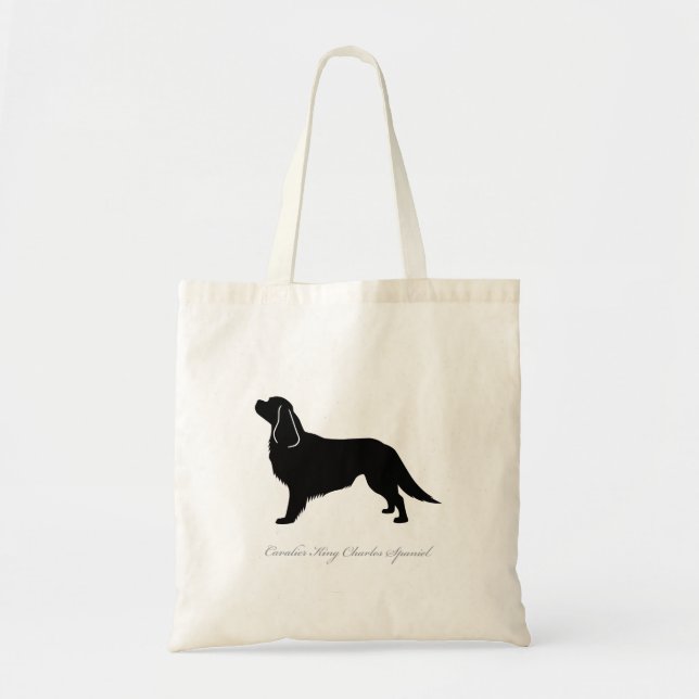 Cavalier King Charles Spaniel Tote Bag (black) (Front)
