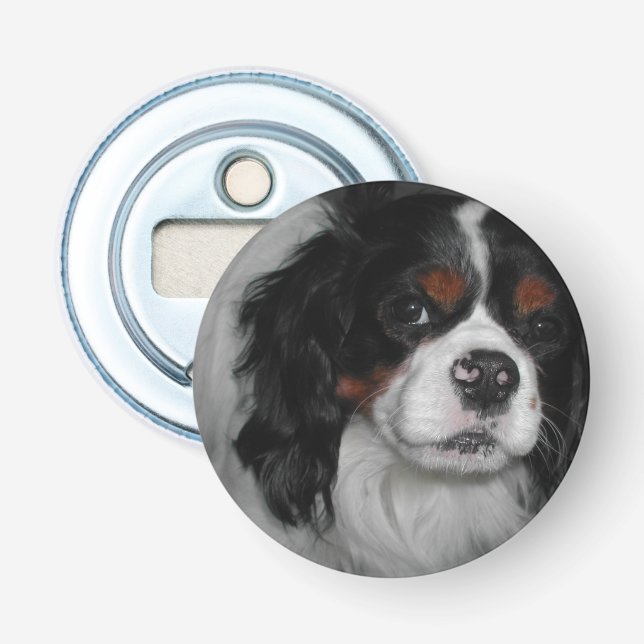cavalier king charles spaniel tri bottle opener (Front)
