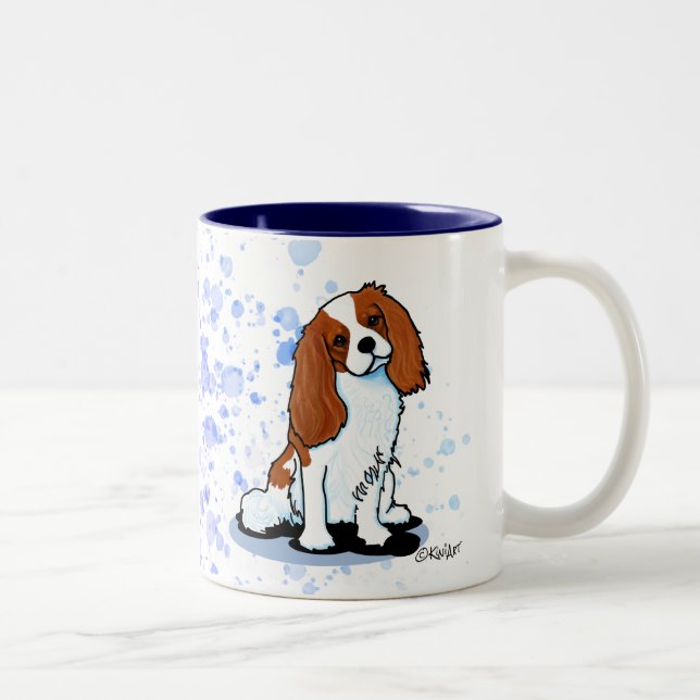 Cavalier King Charles Spaniel Two-Tone Coffee Mug (Right)