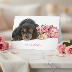 Cavalier King Charles Spaniel Valentine Dog Lover  Holiday Card