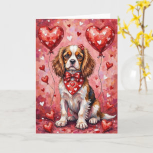 Cavalier King Charles Spaniel Valentine’s Day Card