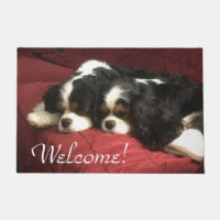 Cavalier King Charles Spaniel Welcome Door Mat