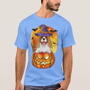 Cavalier King Charles Spaniel Witch Pumpkin Hallow T-Shirt