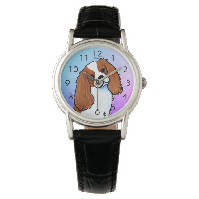 Cavalier King Charles Spaniel Wrist Watch (Front)