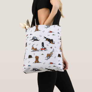 Cavalier King Charles Spaniels CKCS Doodles Tote Bag