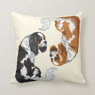 cavalier king charles spaniels cushion