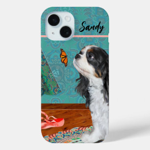 Cavalier King Charles, Tri-Colored Phone Case