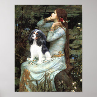 Cavalier King Charles (tri colour) - Ophelia Seate Poster