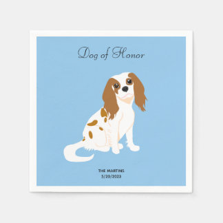 Cavalier King Charles Wedding Cocktail Napkins