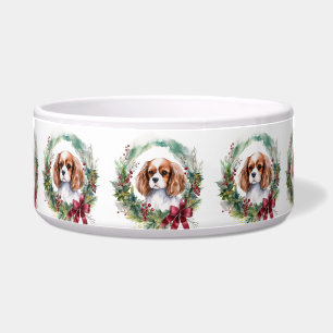 Cavalier King Christmas Wreath Festive Pup 