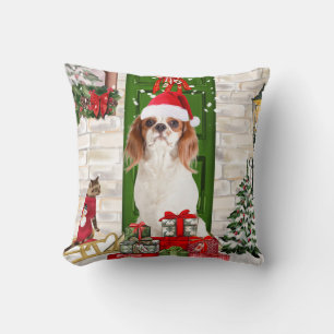 Cavalier King Dog Christmas Cushion