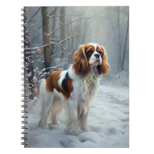 Cavalier King Let It Snow Christmas Brushed Notebook