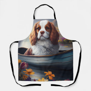 Cavalier King on a Paddle: A Scenic Adventure Apron