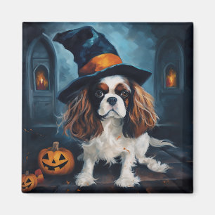 Cavalier King Pumpkins Halloween Scary  Magnet