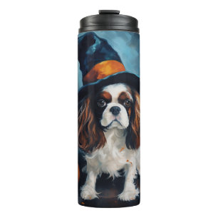 Cavalier King Pumpkins Halloween Scary  Thermal Tumbler