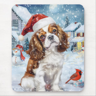 Cavalier King Winter Wonderland Christmas Joy Mouse Mat
