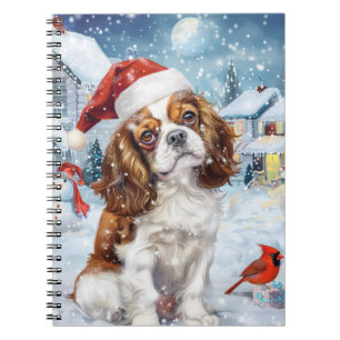 Cavalier King Winter Wonderland Christmas Joy Notebook