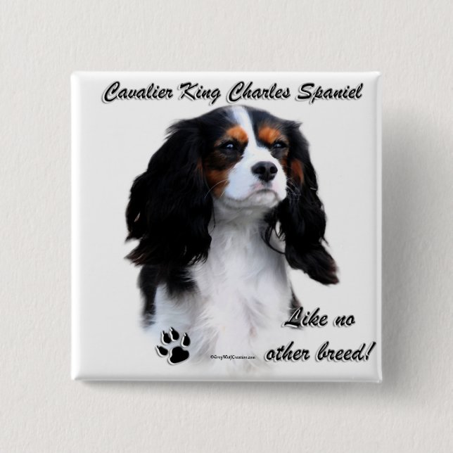 Cavalier Like No Other Breed 15 Cm Square Badge (Front)
