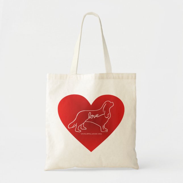 Cavalier Love Tote Bag (Front)