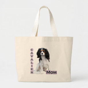 Cavalier Mum 4 Large Tote Bag