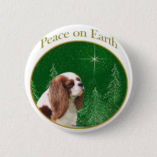 Cavalier Peace on Earth 6 Cm Round Badge